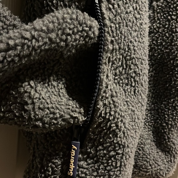 Super dry Racer Fleece Zip Hoodie size M - Picture 3 of 14